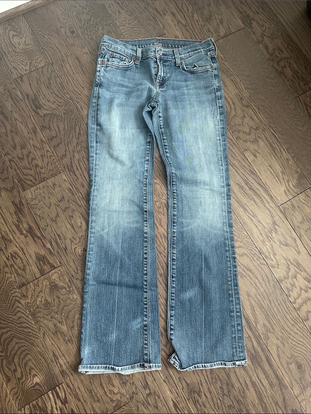 7 For All Mankind Light Blue Flare Jeans